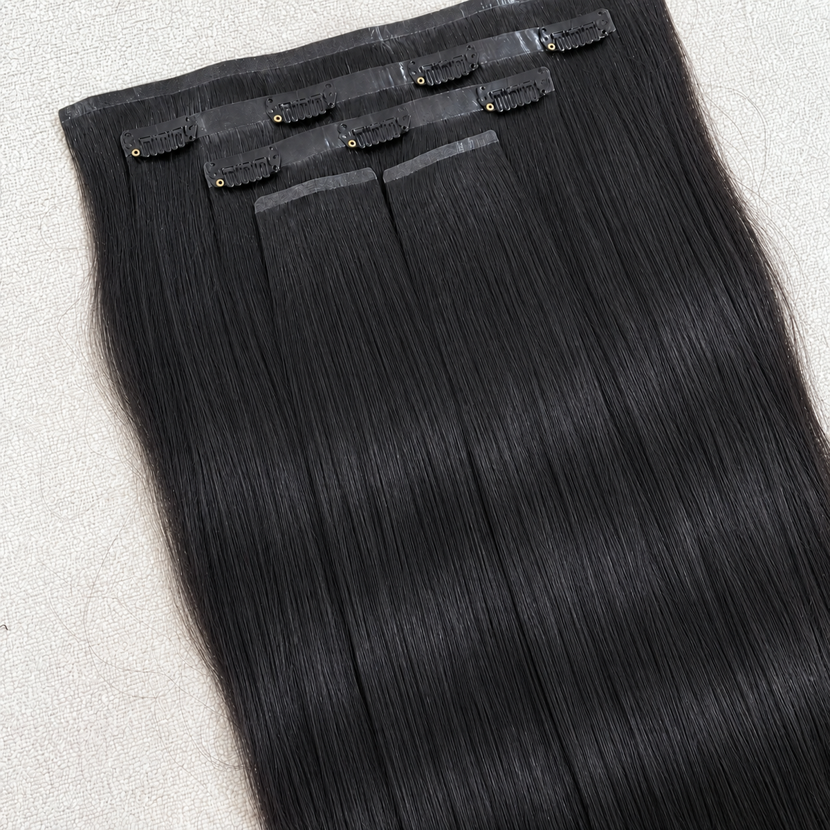 Raw Human Hair Clip-in Extensions
