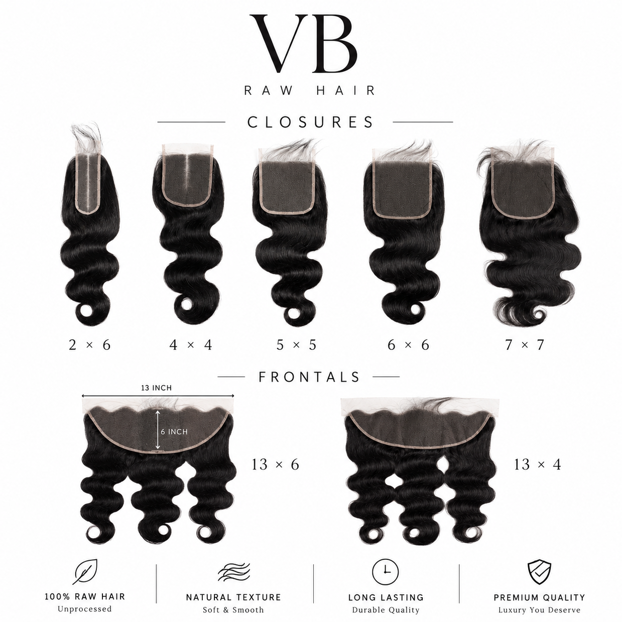 Raw HD Lace Closures